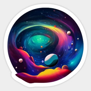 Abstract galaxy Sticker